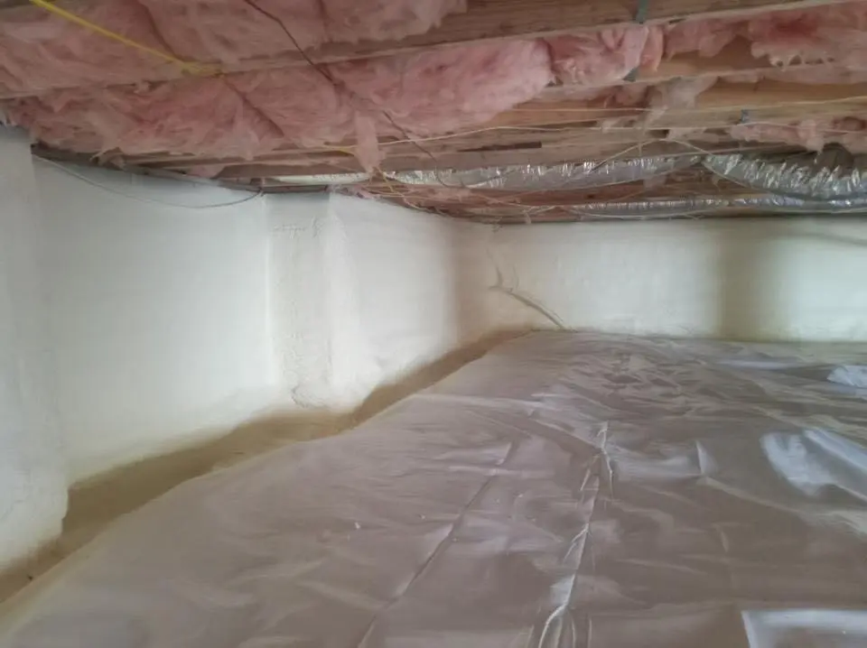 Crawl space encapsulation with closed-cell spray foam for Roof Maintenance in Beaver Dam